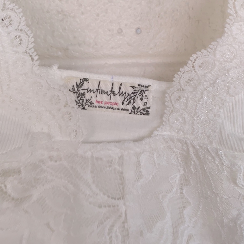 NWT Free People Intimately Perfect Pima Bodysuit in White XS - Picture 5 of 11